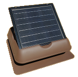 SolarRoyal 35Watt Solar Attic Fan (Ventilation) with Thermostat (SR1800 Series) SRSF-35W10 (Brown)
