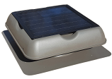 SolarRoyal 35Watt Solar Attic Fan (Ventilation) with Thermostat (SR1800 Series) SRSF-35W10 (WeatherWood)